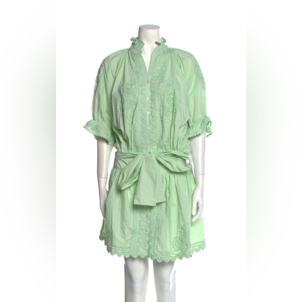 Juliet Dunn blouson dress in green